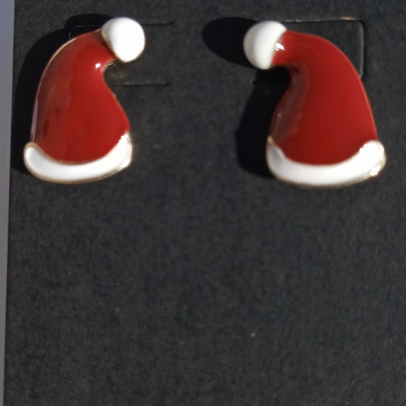 Chrismas hats earrings| women's earrings Holiday jewelry, New, Holiday Wear - Picture 4 of 4